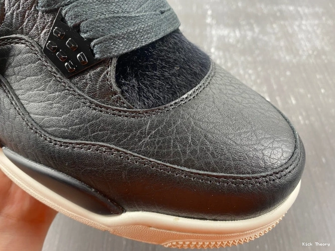Kick Theory 819139-010 Pony 4 Jordan Retro Black Hair 0802